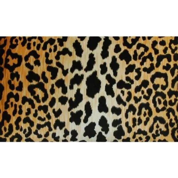 Hollywood Glam Animal Leopard Spot Safari Velvet Feather/Down Pillow New Unused